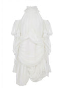 Ivory Ruffled Draped Mini Dress - view 1