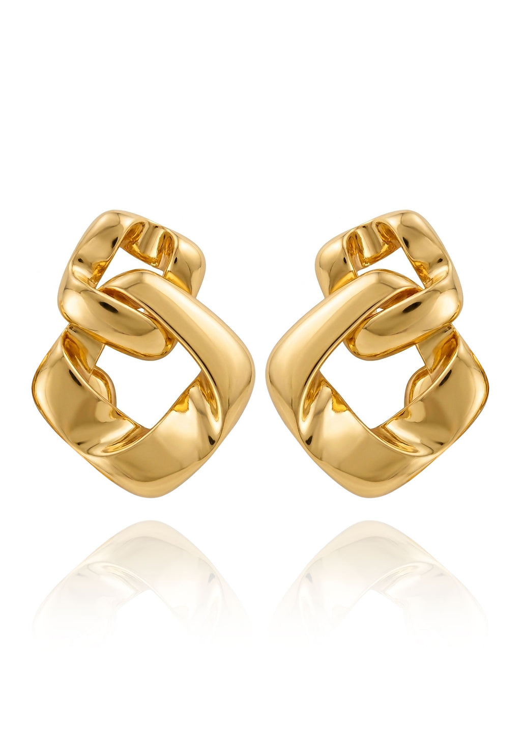 Gold Sfilato earrings - view 1