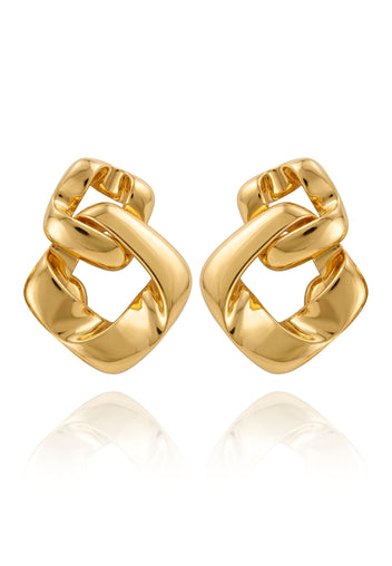 Gold Sfilato earrings - view 1