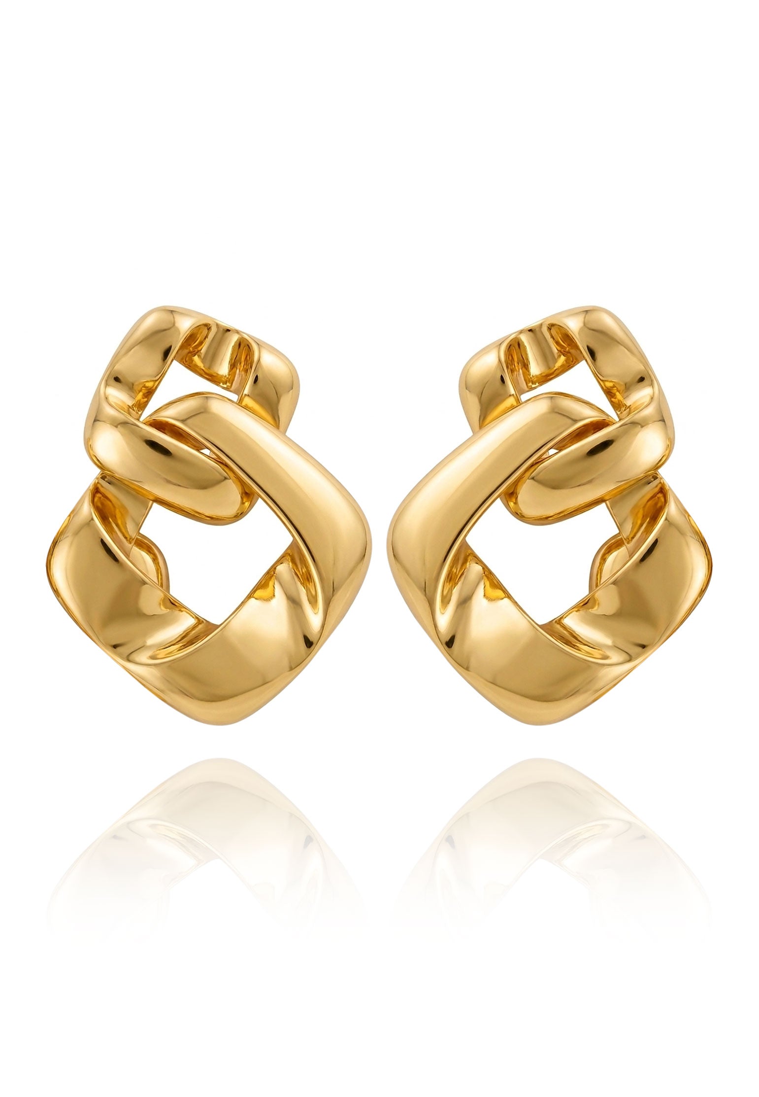 Gold Sfilato earrings - view 1