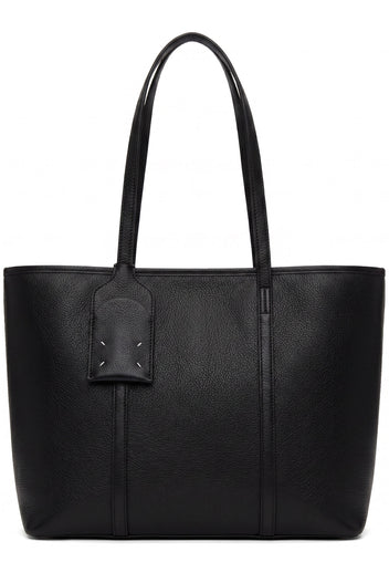 Black Leather Tote with Card Holder - view 1