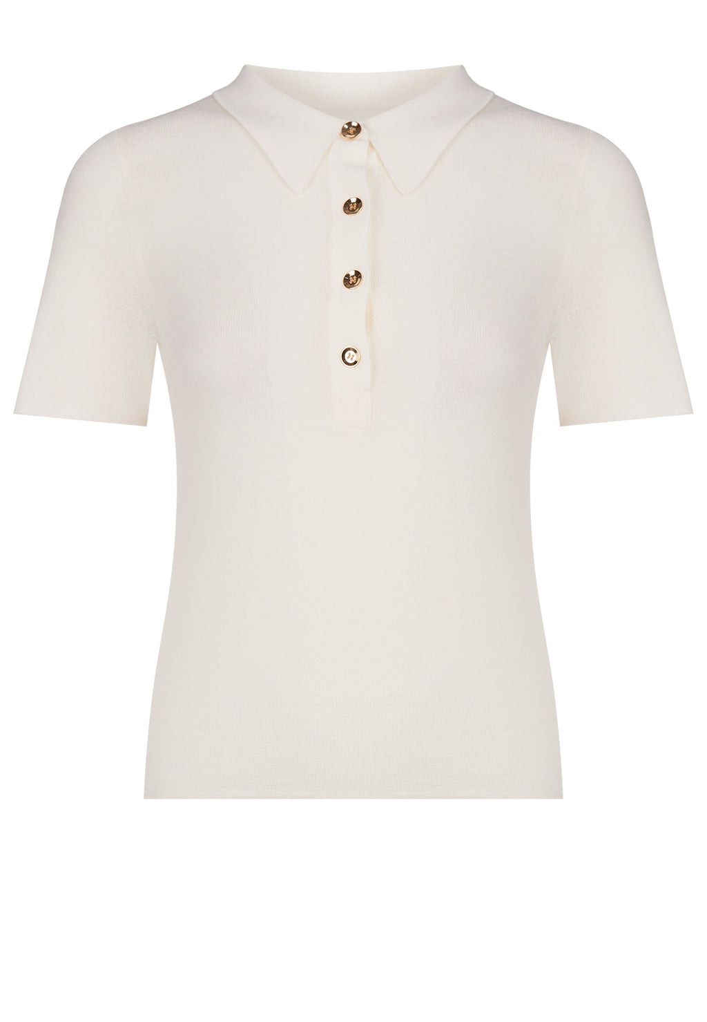 Gray and Beige Sfilato polo - view 1