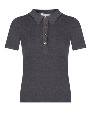 Black Sfilato polo - view 1