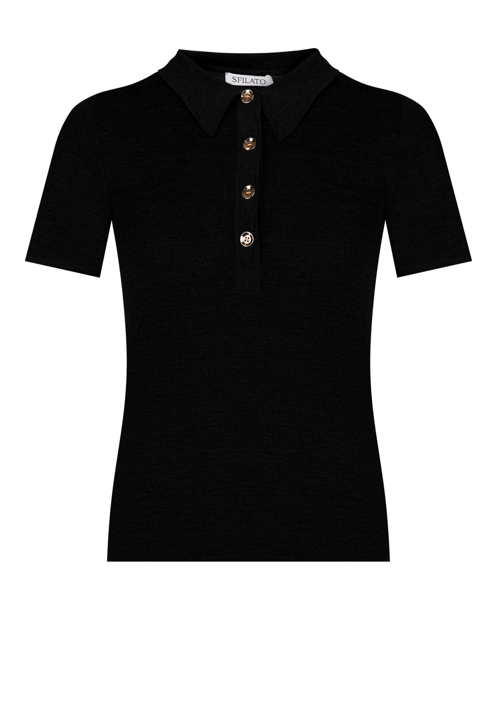 Black Sfilato polo - view 1
