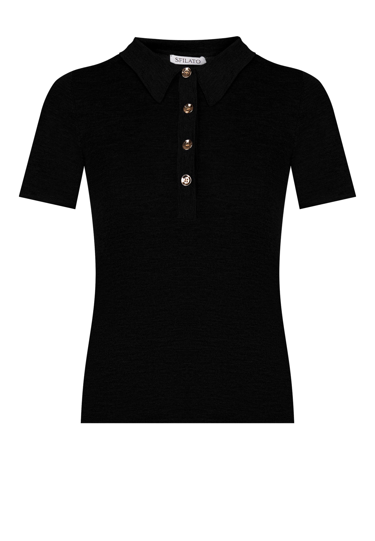 Black Sfilato polo - view 1