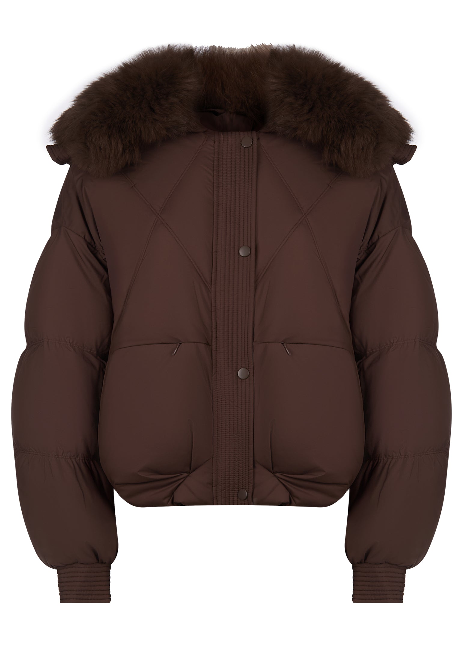 Sfilato Down Jacket CHA726 SMPL — Brown
