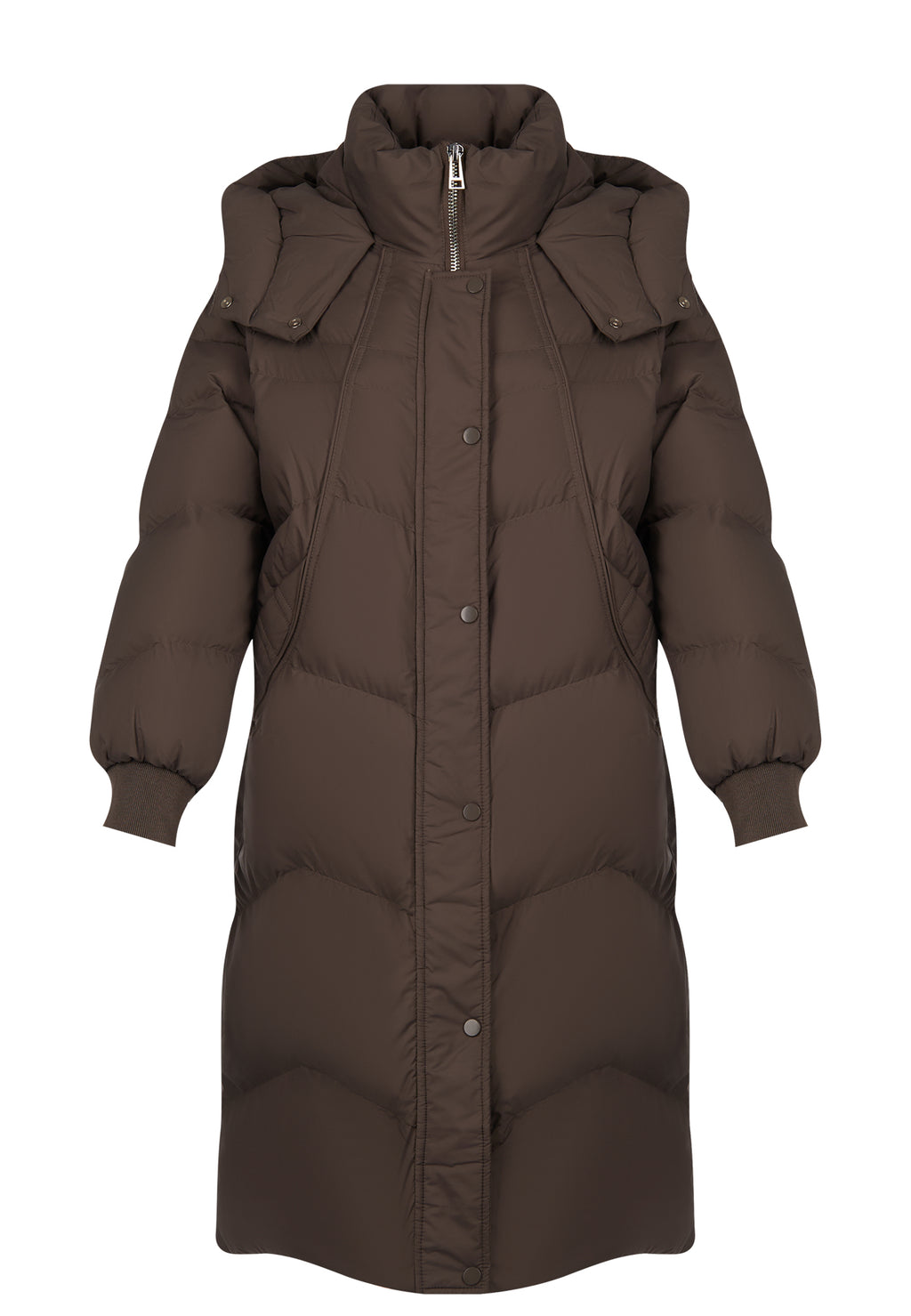 Brown Sfilato puffer jacket - view 1