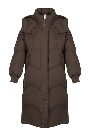 Brown Sfilato puffer jacket - view 1
