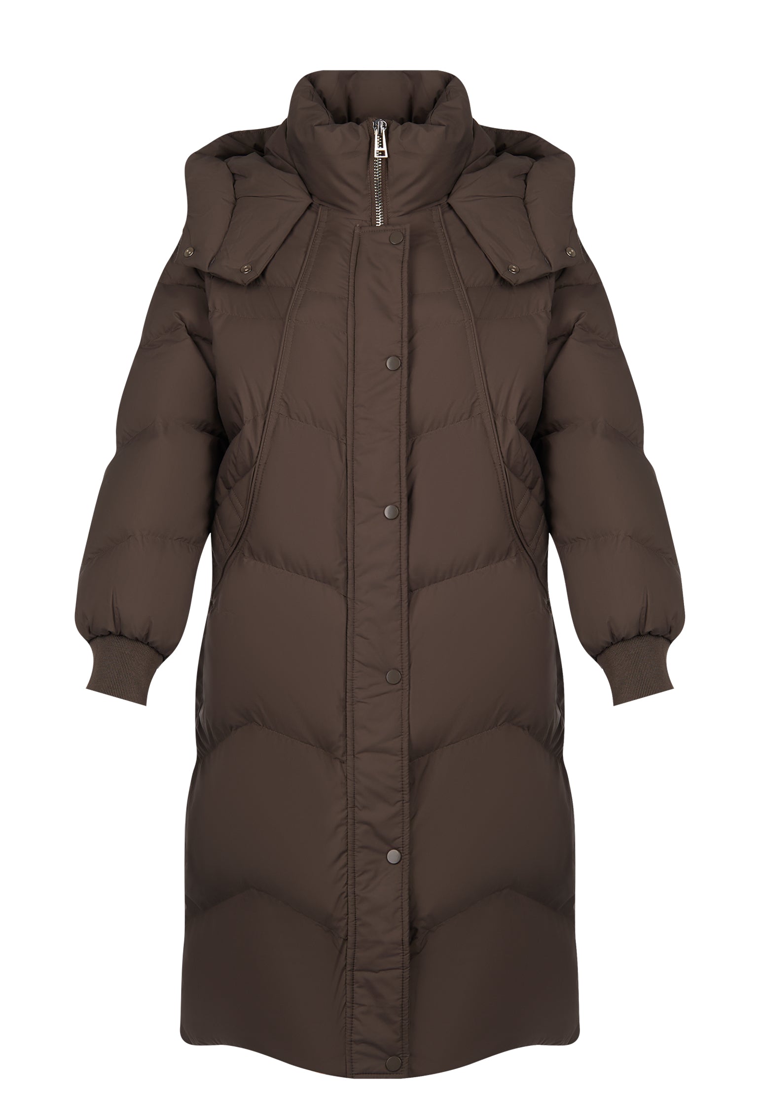Brown Sfilato puffer jacket - view 1