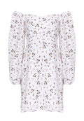 Ivory Floral Off-Shoulder Mini Dress - view 1