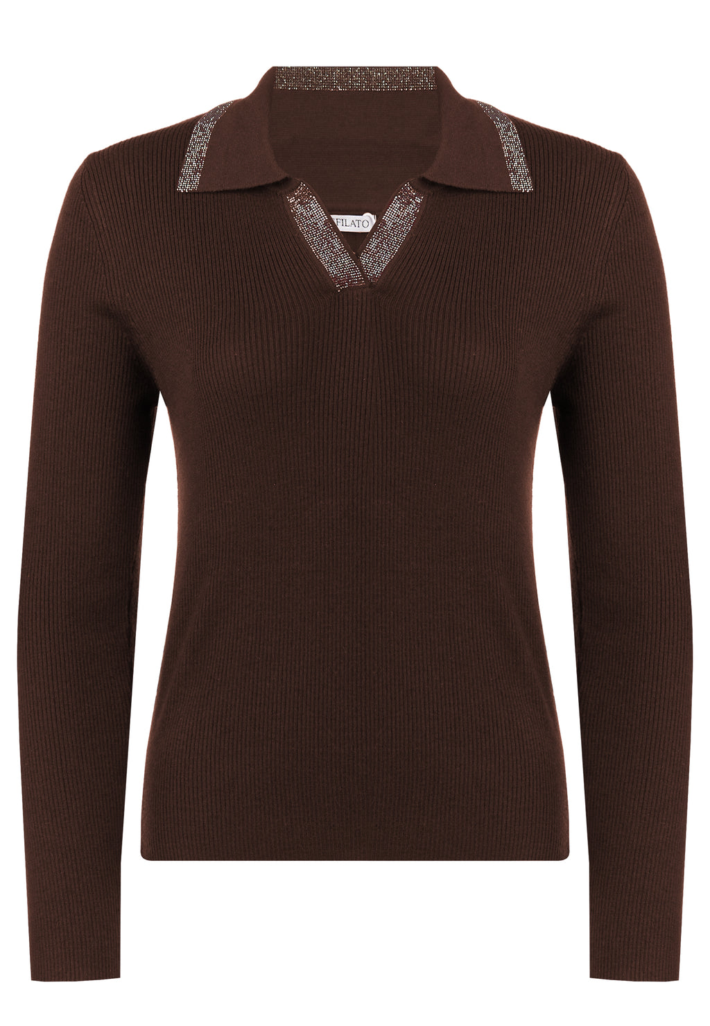 Brown Sfilato pullover - view 1