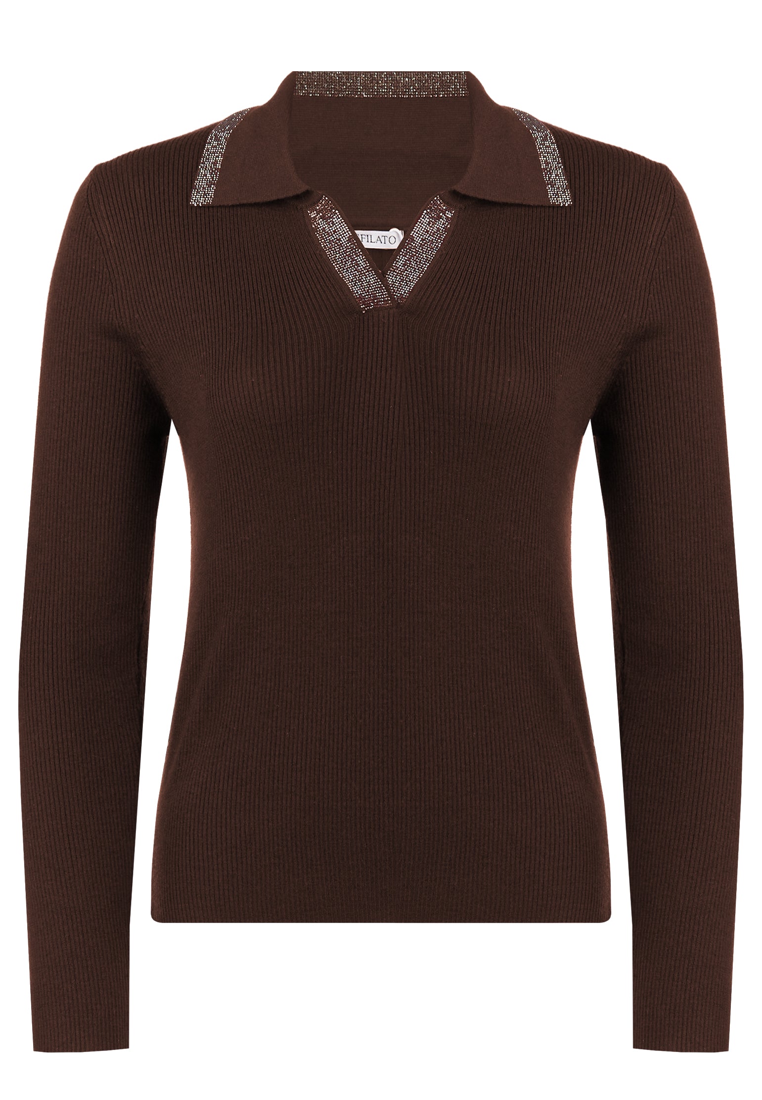 Brown Sfilato pullover - view 1