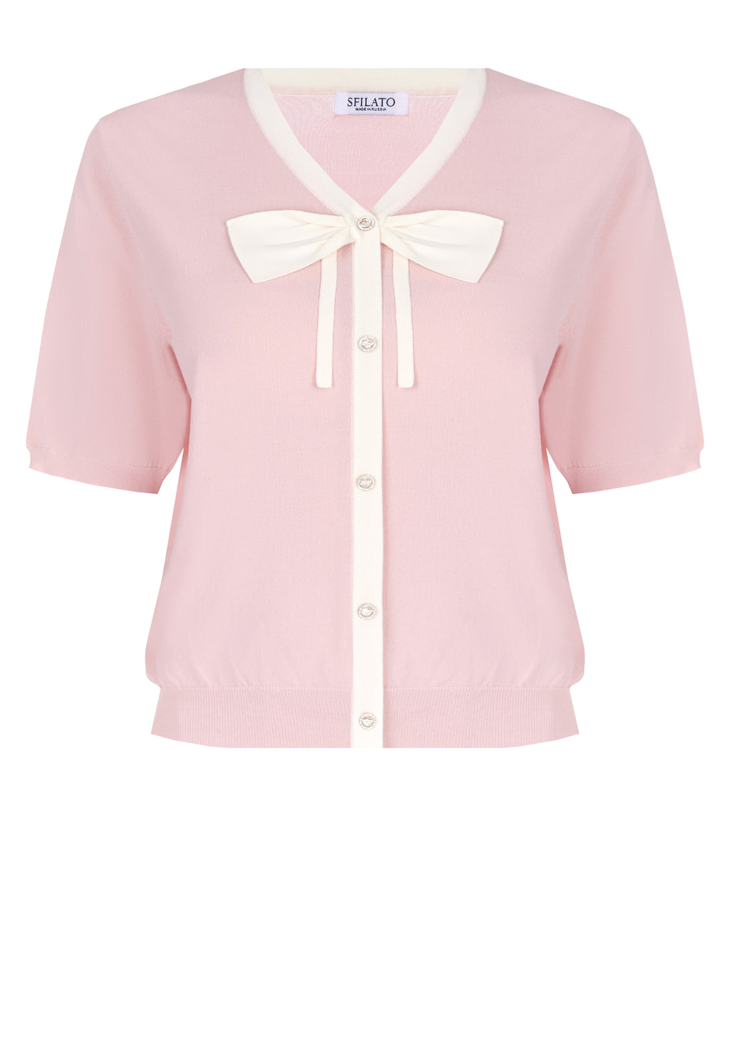 Pink Sfilato cardigan - view 1