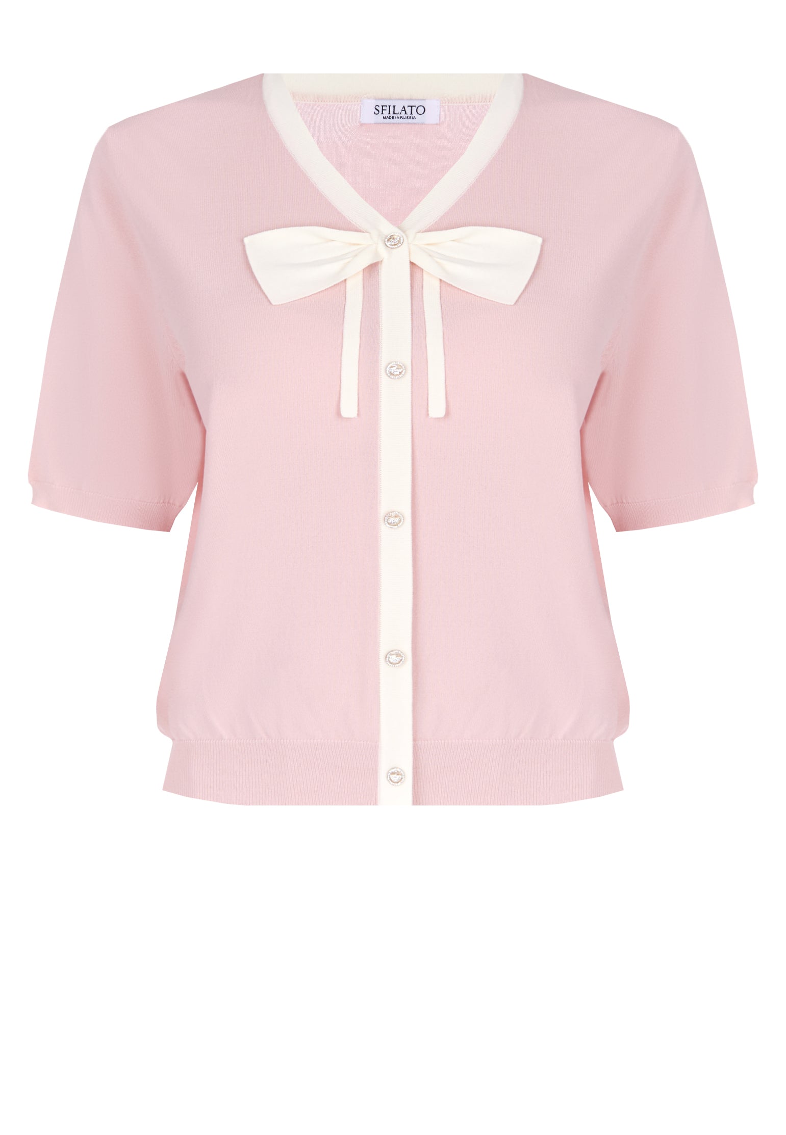 Pink Sfilato cardigan - view 1