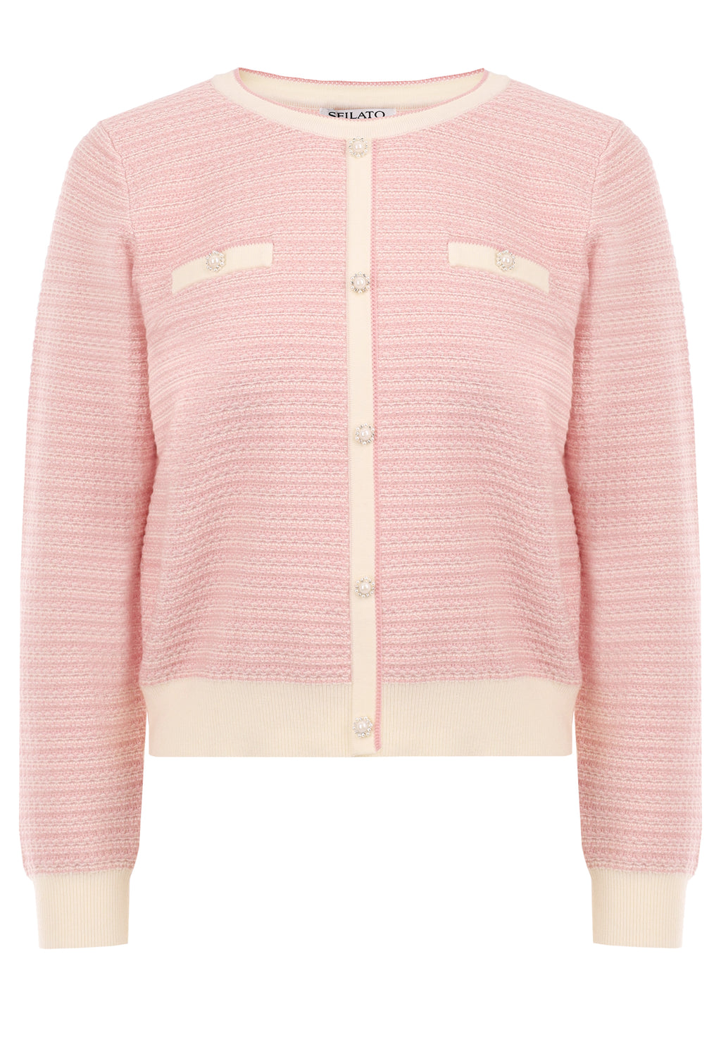 Pink Sfilato cardigan - view 1