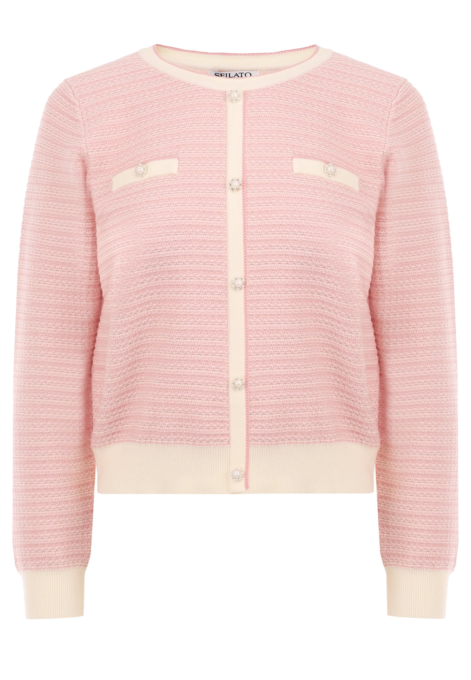 Pink Sfilato cardigan - view 1