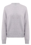 Silver Fuzzy Knit Sweater - view 1