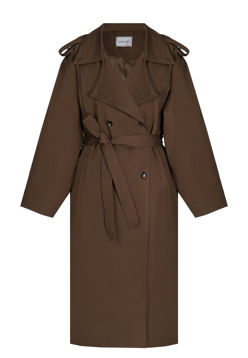 Brown Sfilato raincoat - view 1