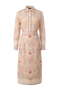 Blush Floral Belted Shirt Dress Set