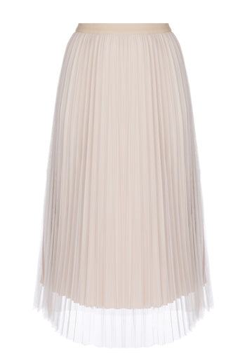 Gray Sfilato tulle skirt - view 1