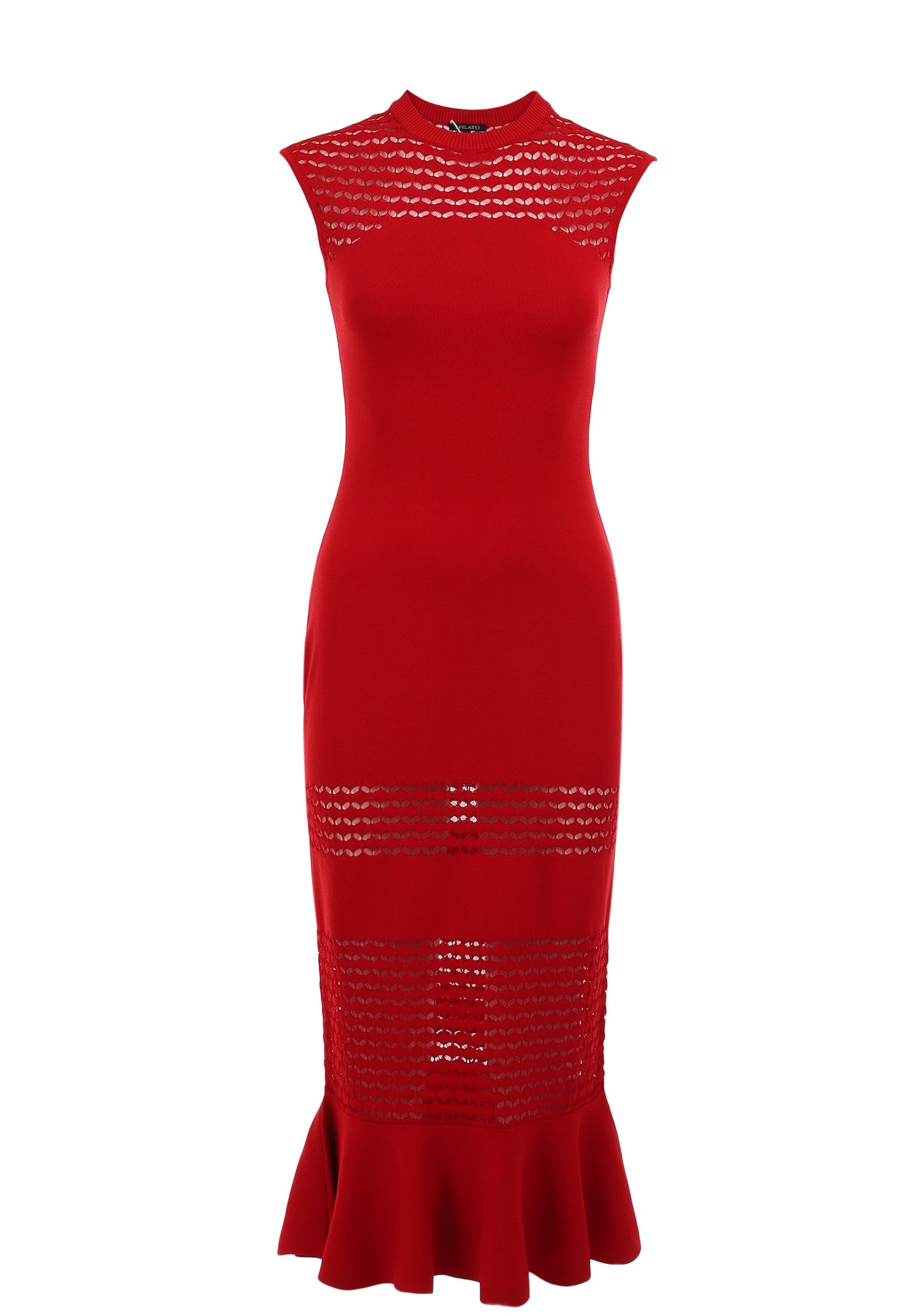 Burgundy Sfilato dress - view 1
