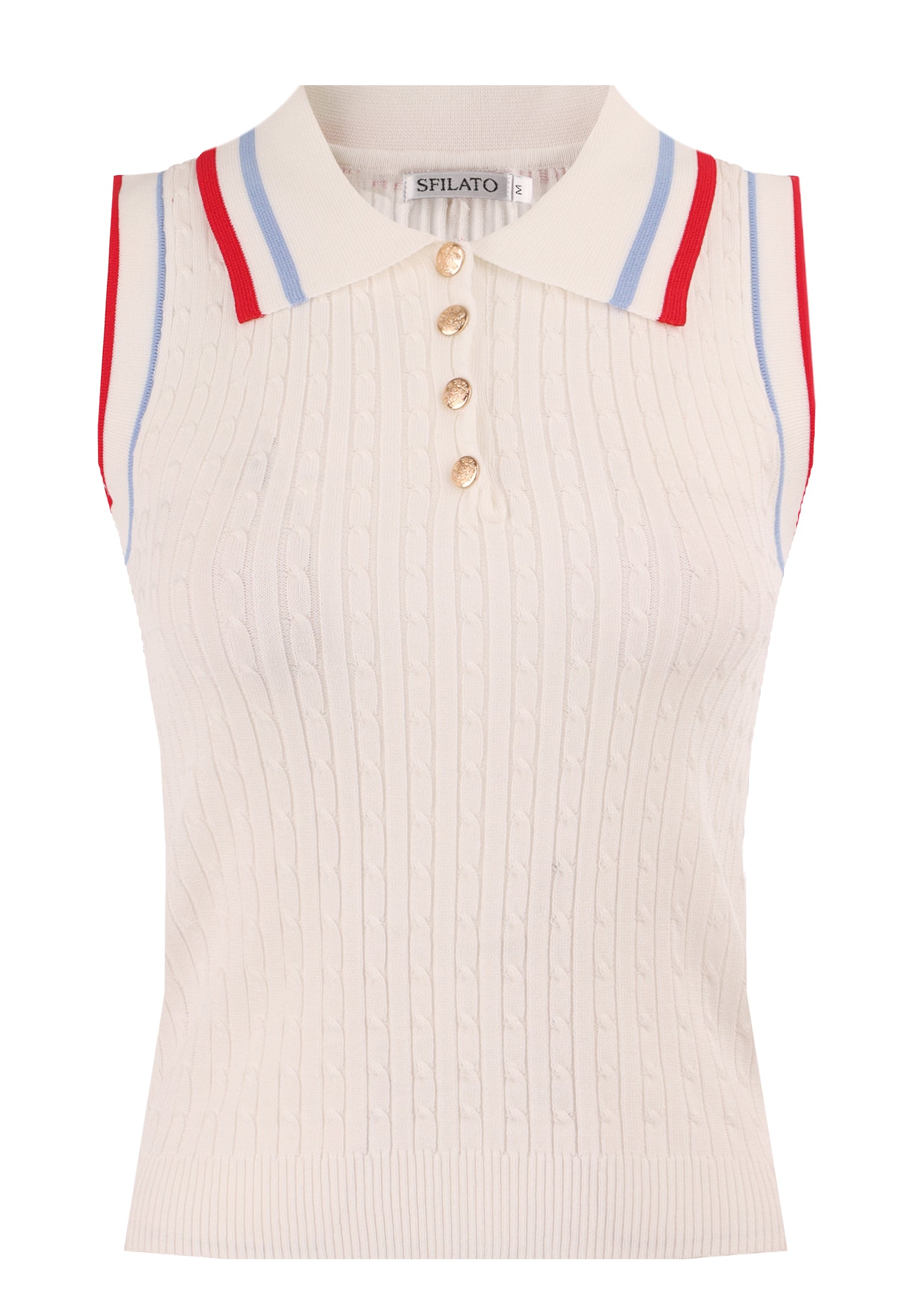 White Sfilato pullover - view 1