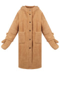 Brown Sfilato sheepskin coat - view 1