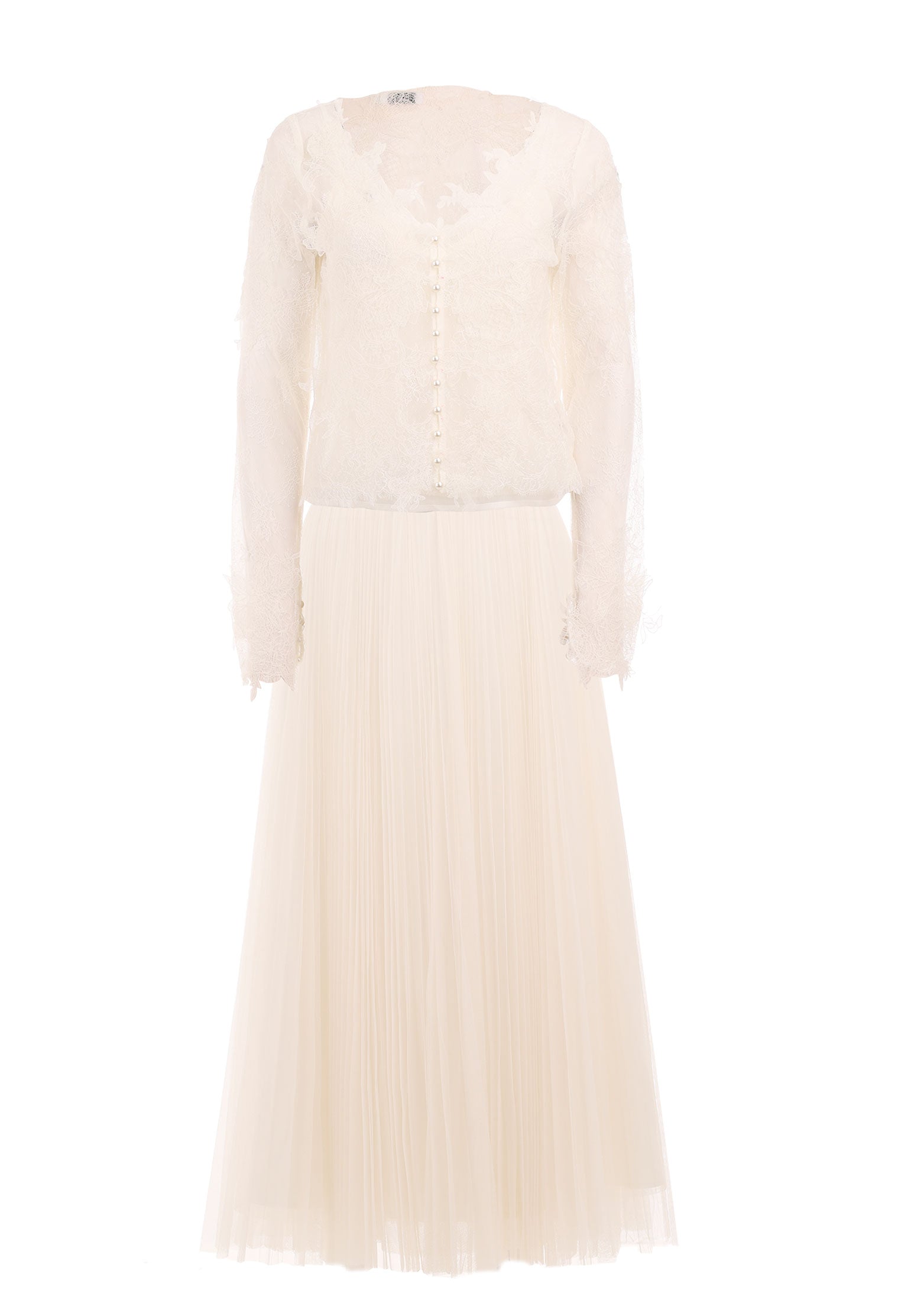 White Sfilato suit