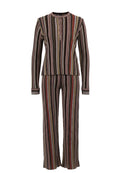 Brown Sfilato trouser suit