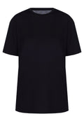 Black Relaxed Crewneck T-Shirt - view 1