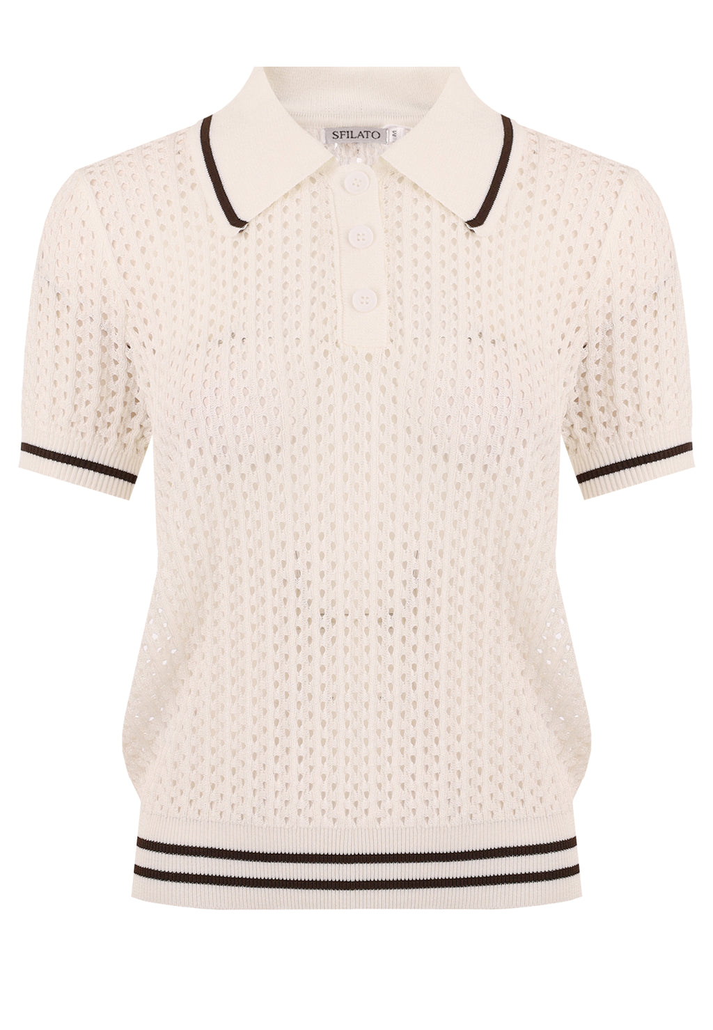White Sfilato pullover - view 1