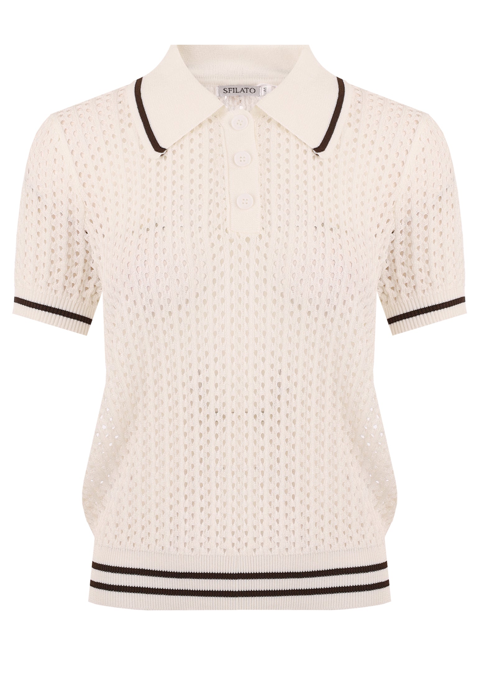 White Sfilato pullover - view 1