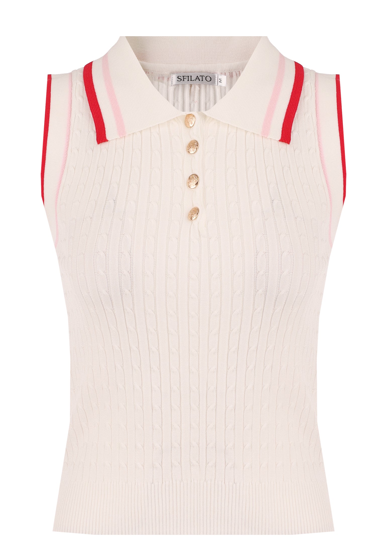 White Sfilato pullover - view 1
