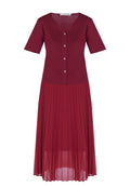 Burgundy Sfilato suit - view 1