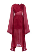 Burgundy Sfilato dress