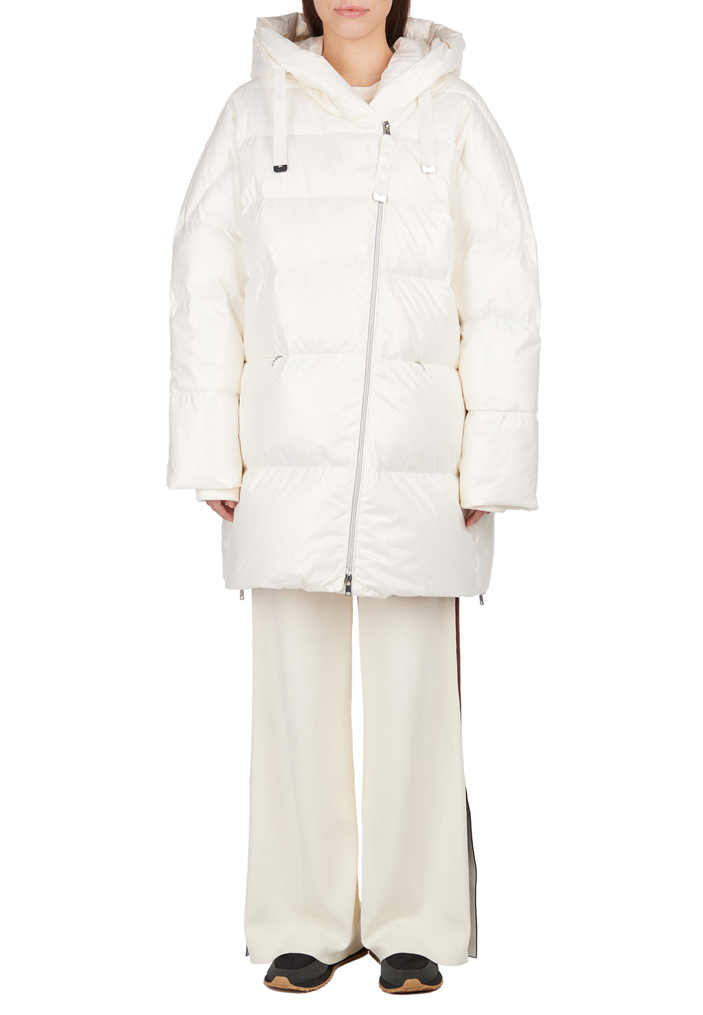 White and Gray Sfilato puffer jacket - view 8