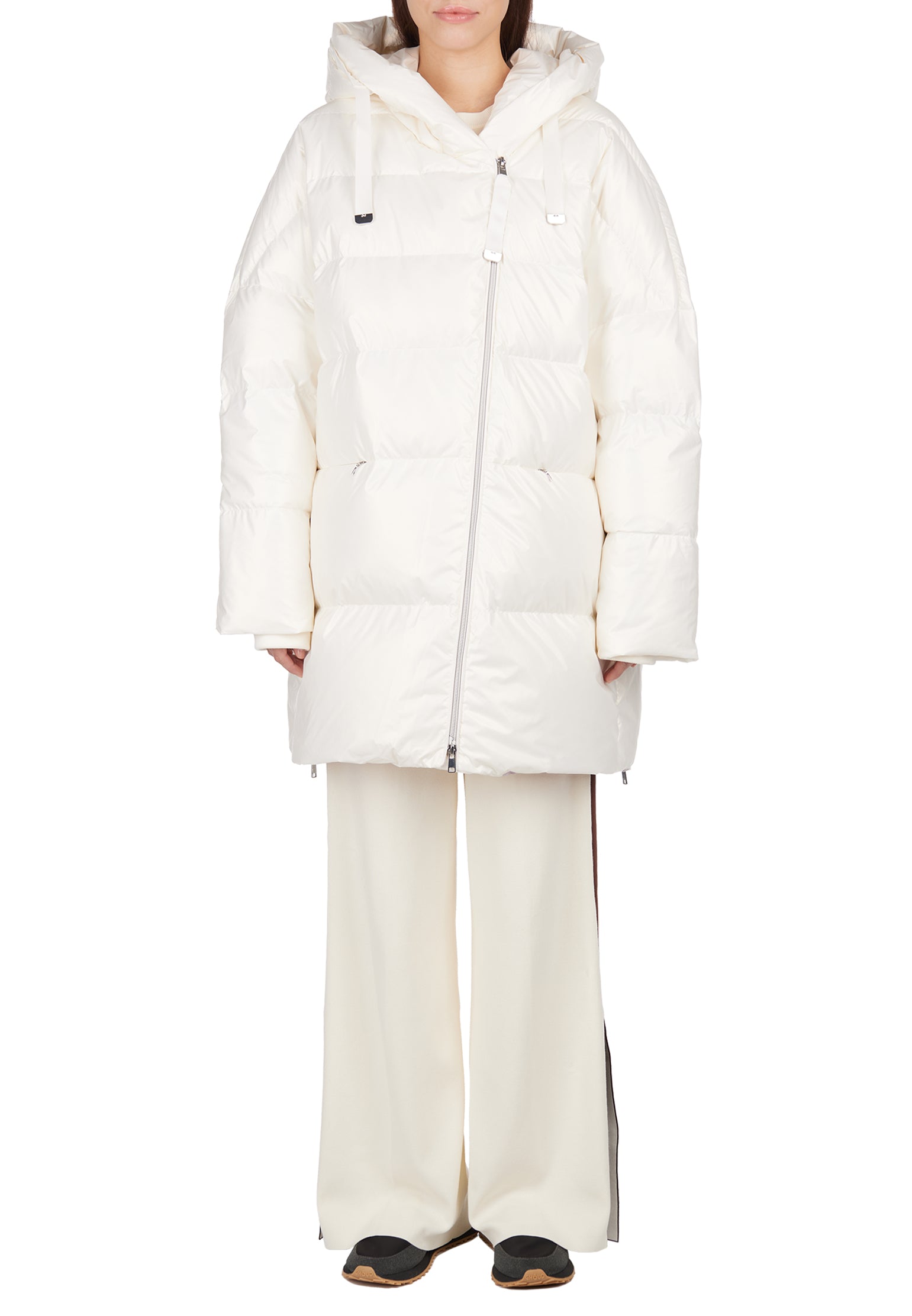 White and Gray Sfilato puffer jacket - view 8