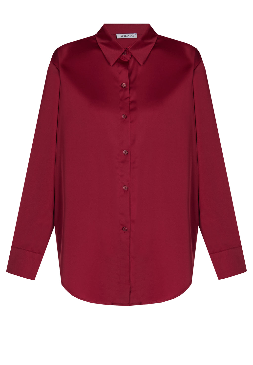 Burgundy Sfilato shirt - view 1