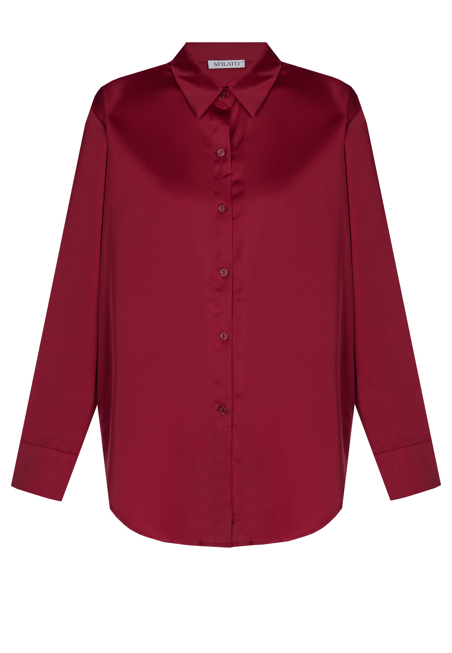Burgundy Sfilato shirt - view 1