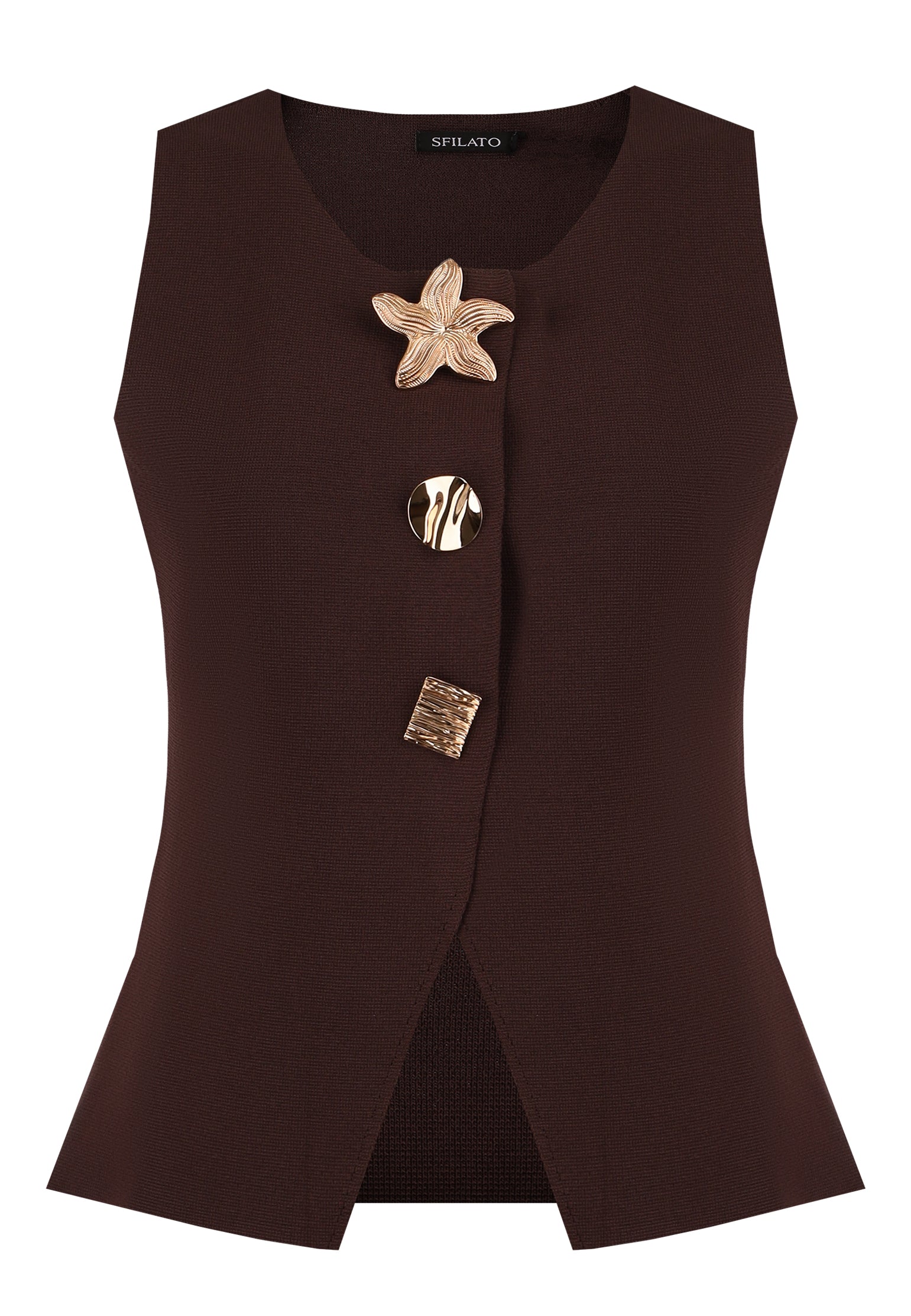 Black Sfilato vest - view 1