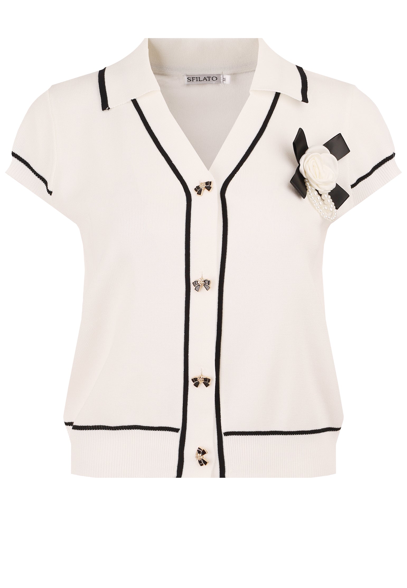 White Sfilato pullover - view 1