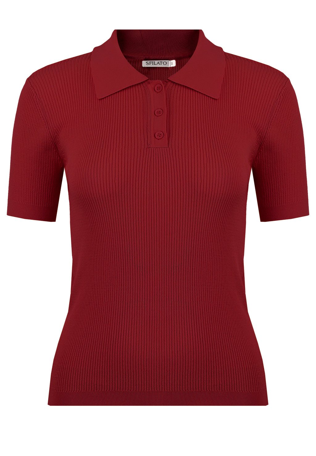 Burgundy Sfilato pullover - view 1