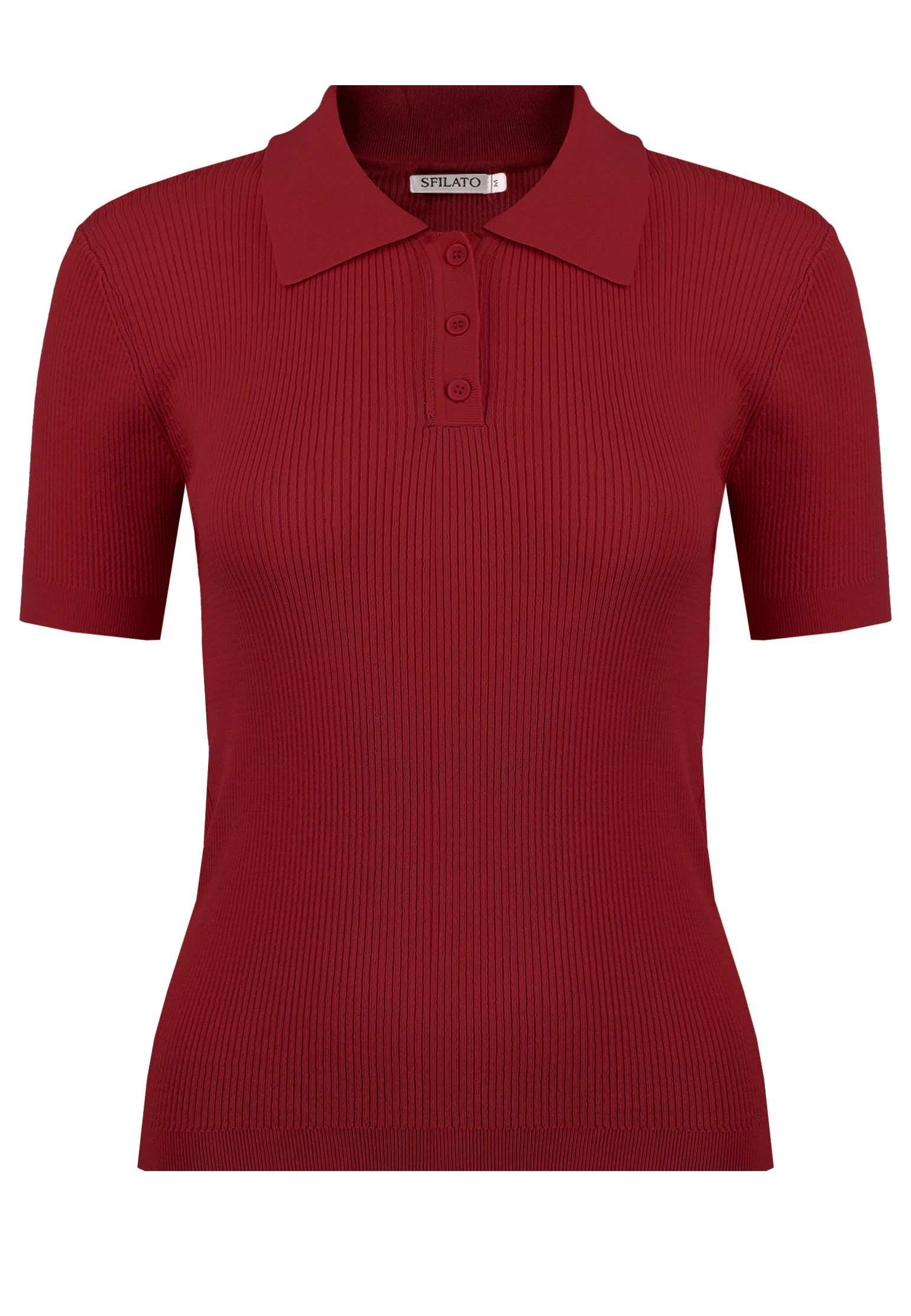 Burgundy Sfilato pullover - view 1