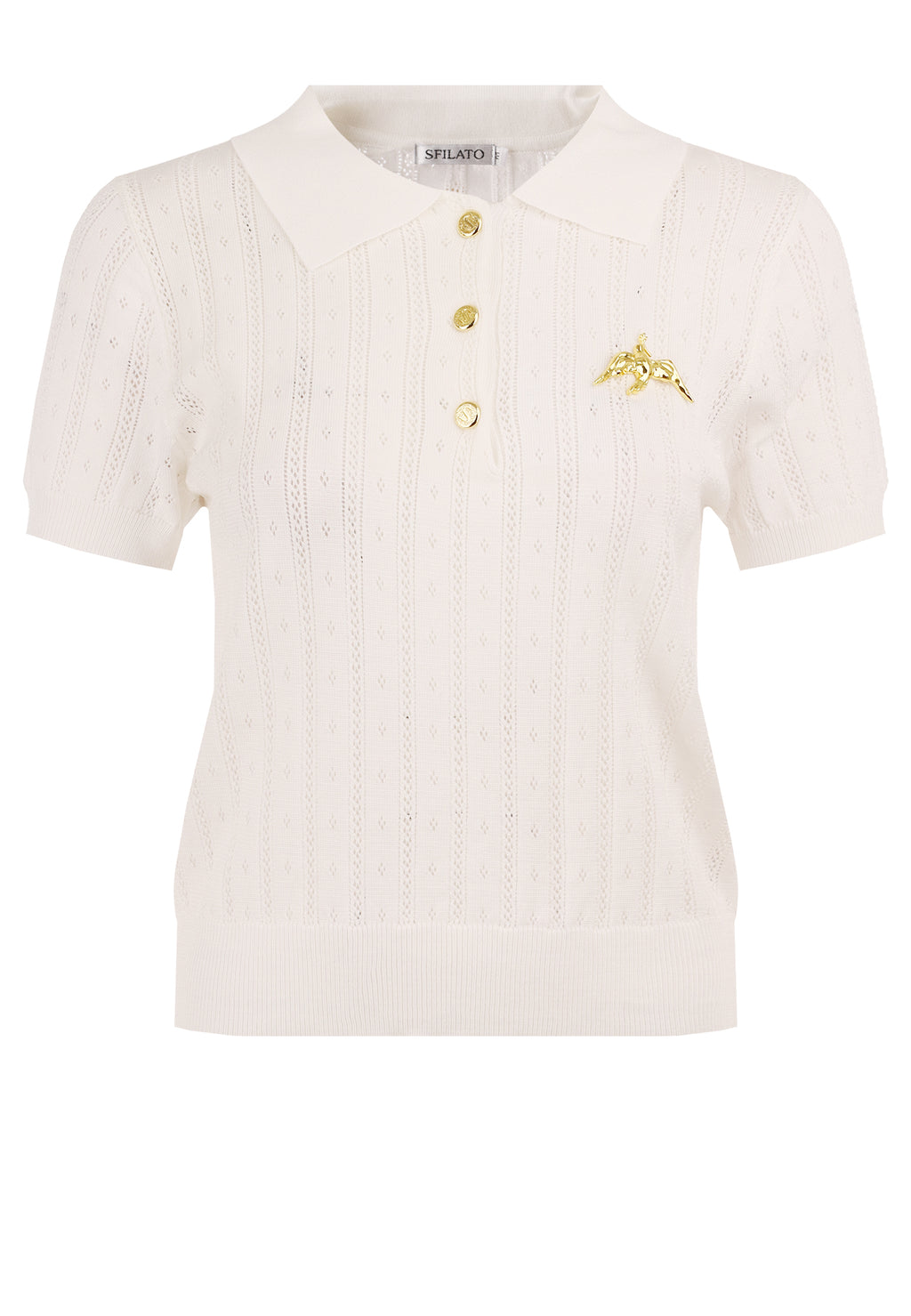 White Sfilato pullover - view 1