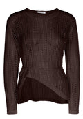Burgundy Sfilato jumper - view 1
