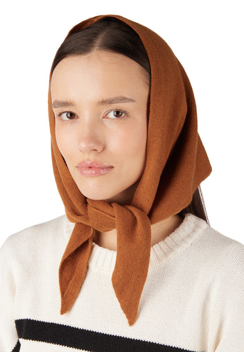 Brown Sfilato kerchief - view 4