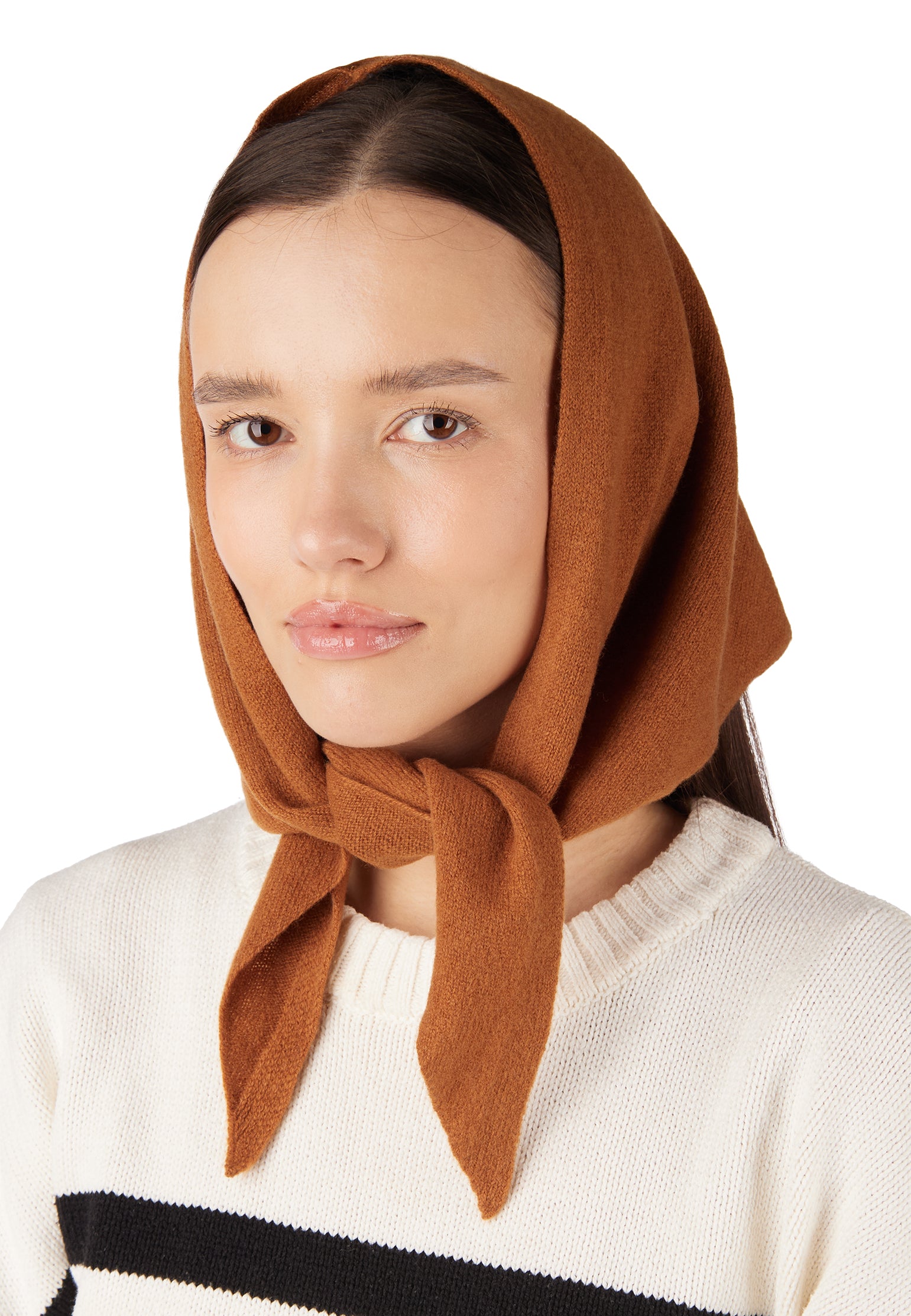 Brown Sfilato kerchief - view 4