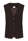 Brown and Black Sfilato vest - view 1