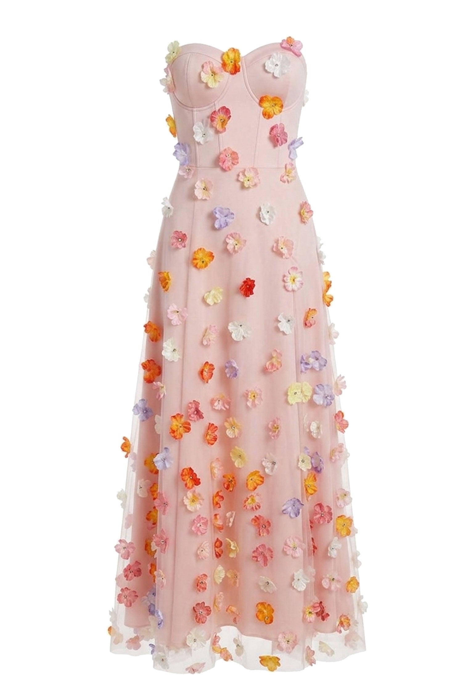 Coral Sfilato dress