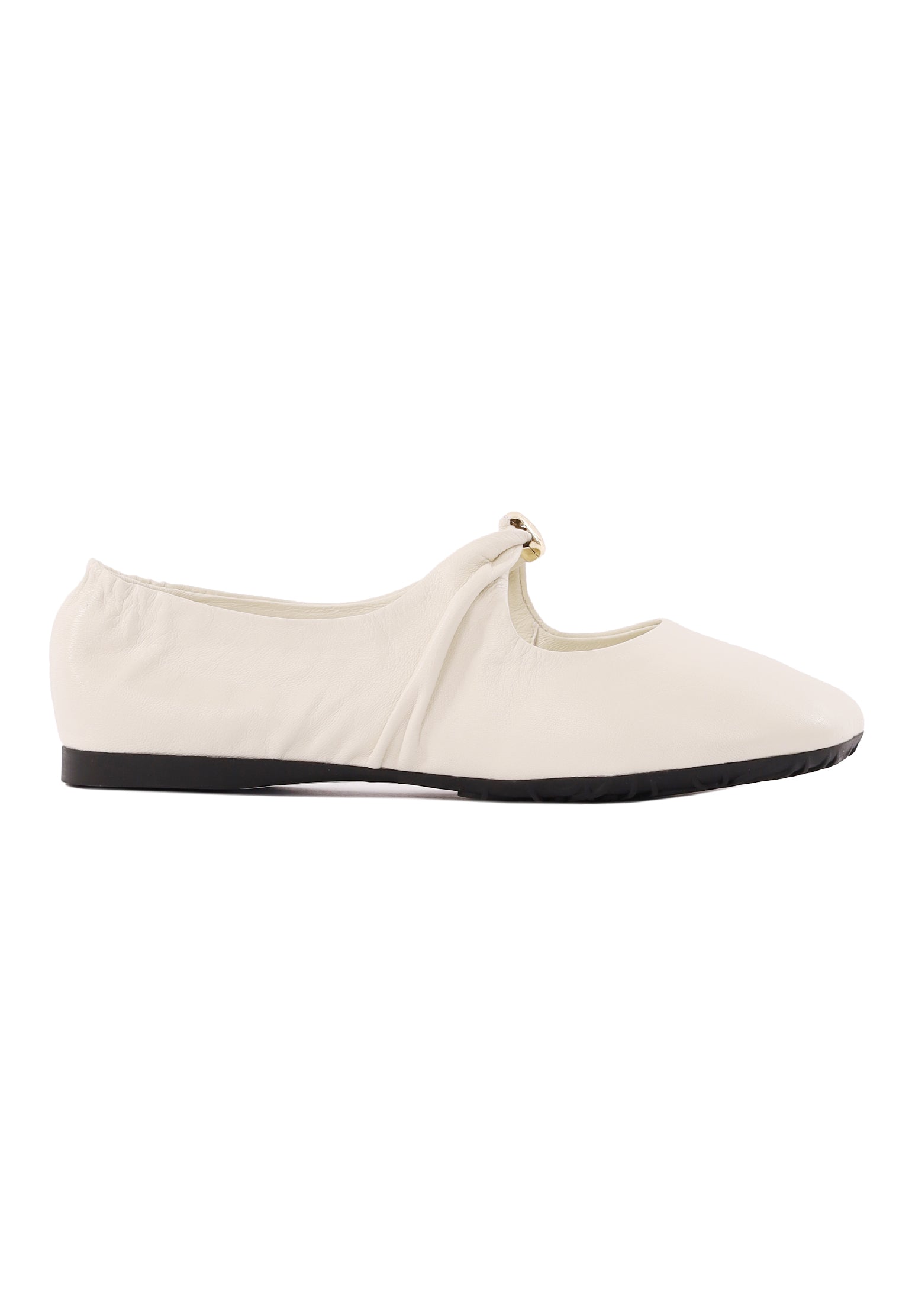 White Sfilato ballet flats